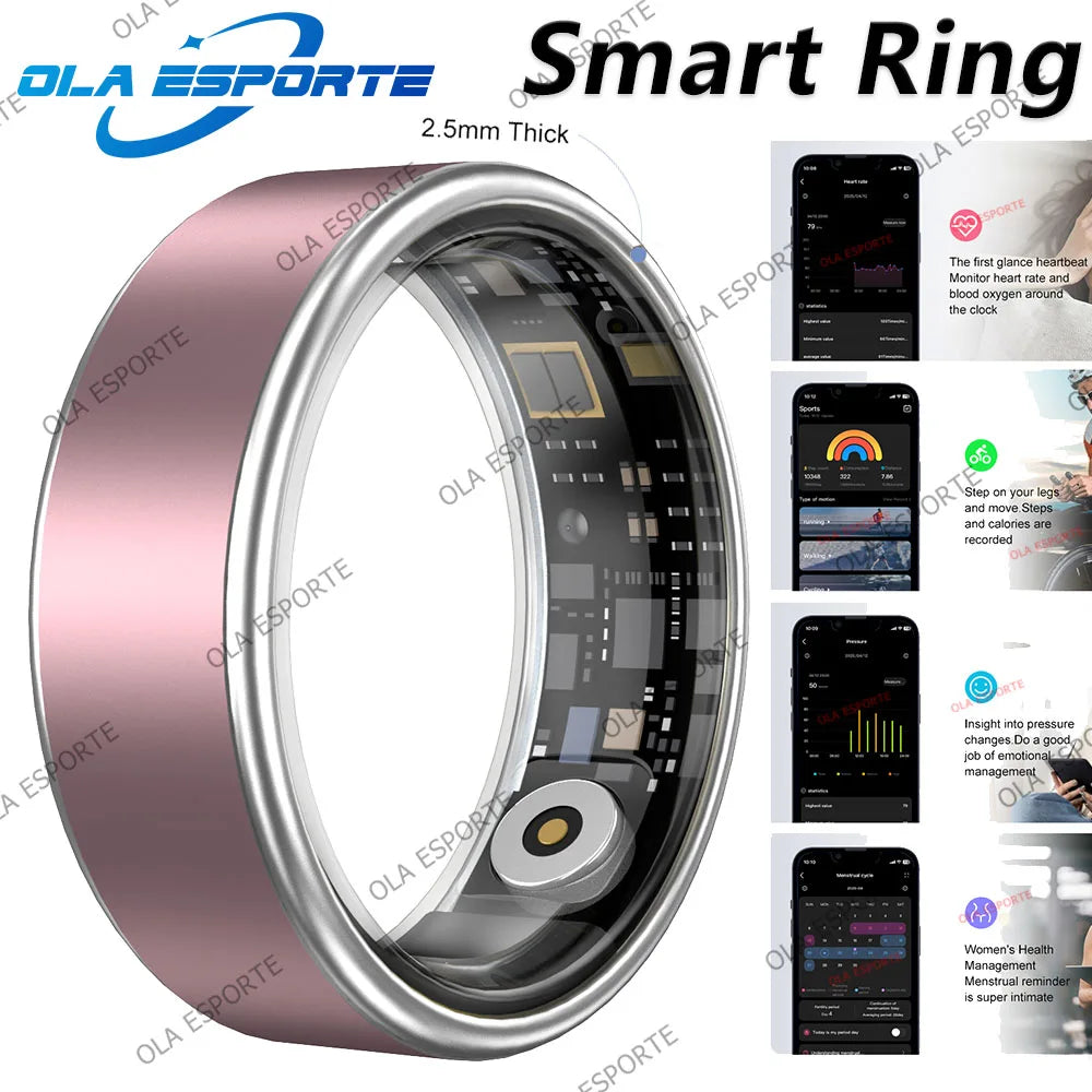 Smart Ring 2025 – GPS Fitness, Sleep & Heart Rate Tracker