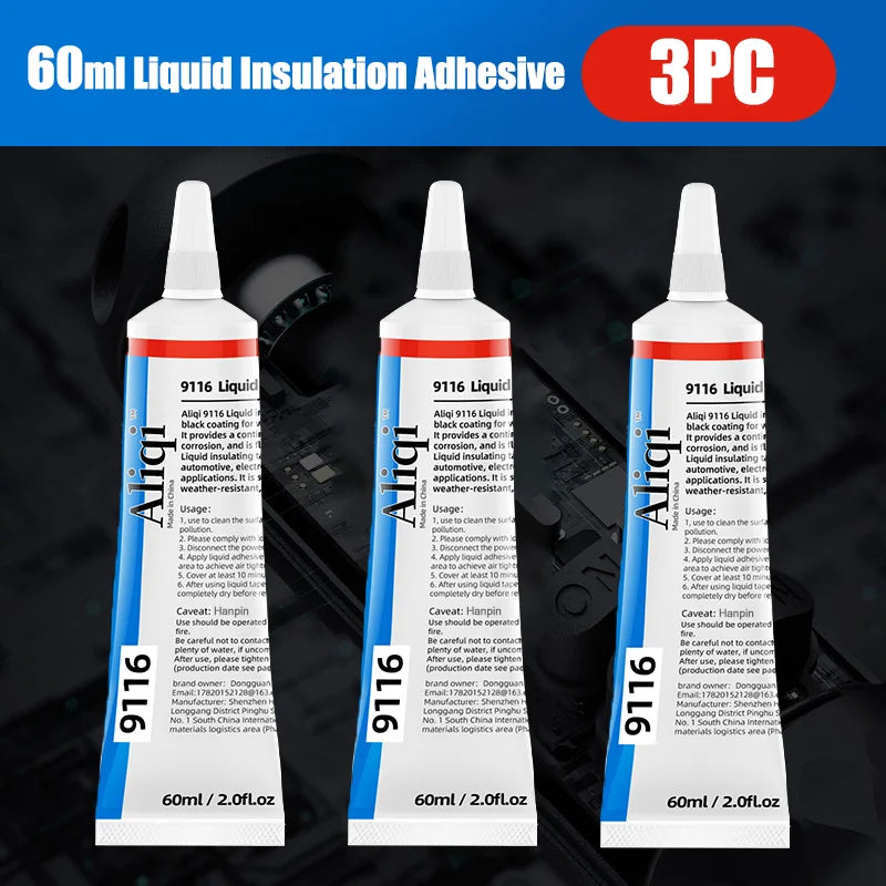 15/60ML Liquid Glue Electrical Insulation Paste Wire Cable Coat Fix Line Glue Home Electric Line Repair Insulation Sealant Oasis Select 3pcs 60ml