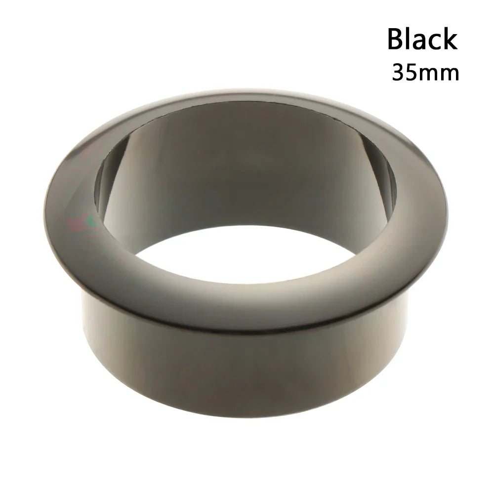 25-80MM Computer Grommet Table Cable Outlet Port Desk Wire Hole Cover Buckle Line Organizer Desk Table Cable Fastener Hardware Oasis Select 35mm black