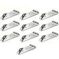 10-20pcs Stainless Steel Angle Corner Brackets Universal Furniture Corner Connector Brace Joint Fastener Bedframe Cabinet Drawer Oasis Select 10Pcs