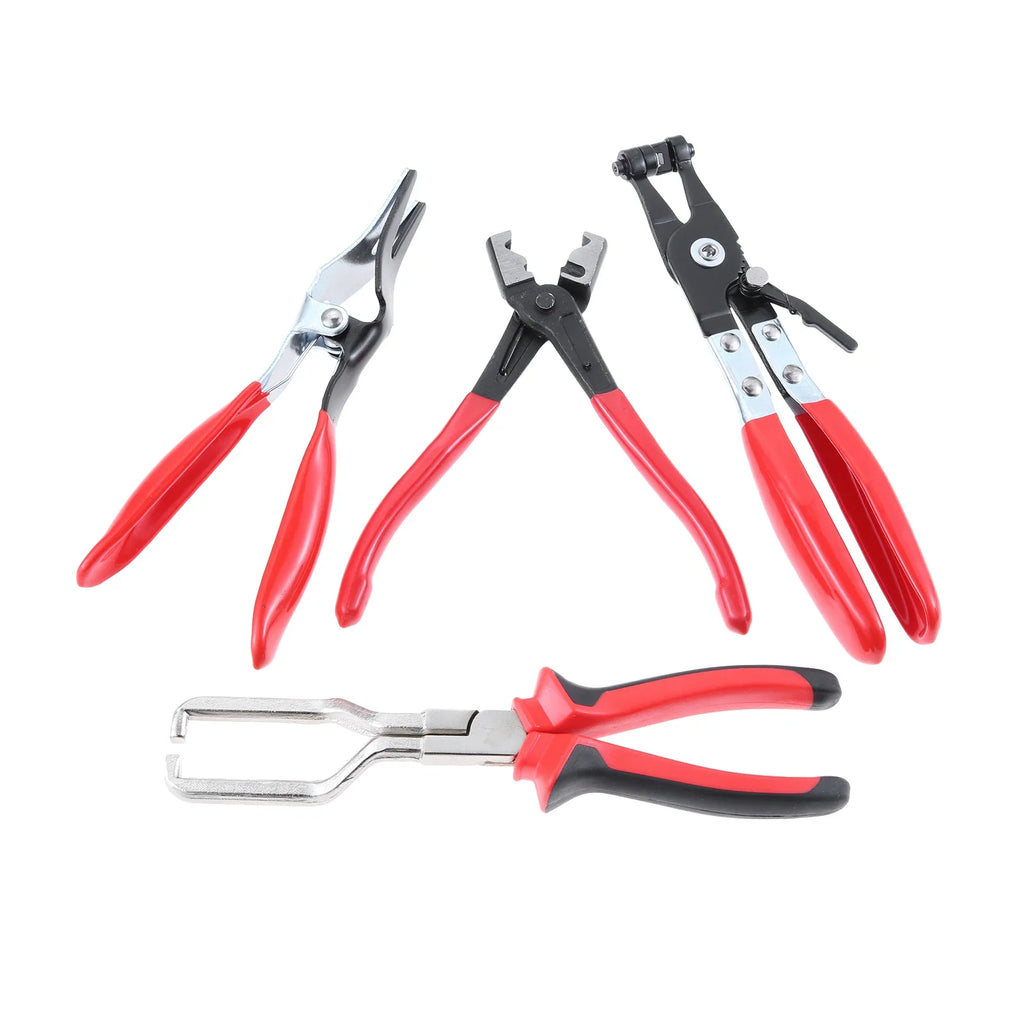 For Multi-Angle Operation 4pcs Alloy Steel Pliers Hose Removal Pliers Fuel Filter Clamp Hose Pipe Clamp 80 Degree Bolt Cutter Oasis Select