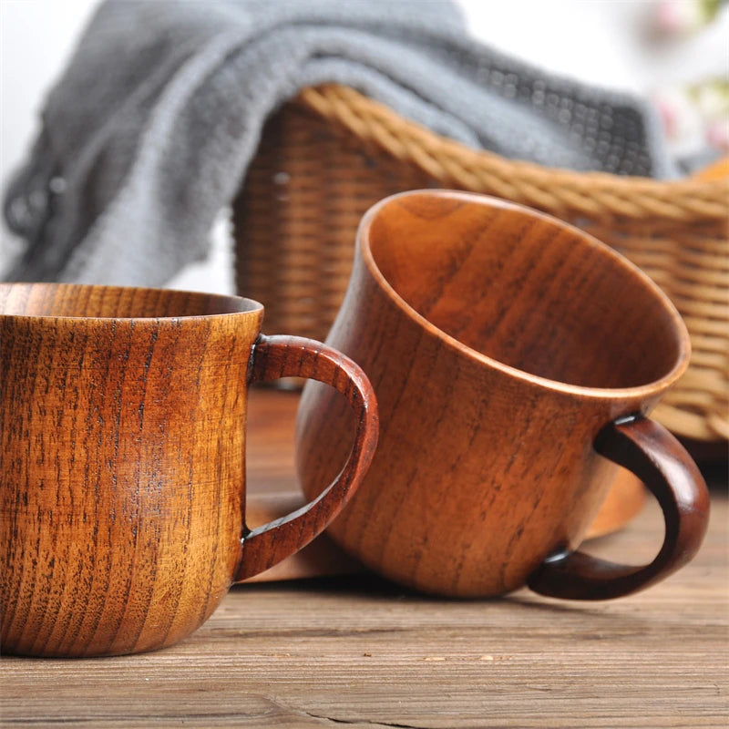 Handmade Spruce Wood Cup – Eco-Friendly Tea Coffee Drinkware Wooden Drinkware Cup Oasis Select