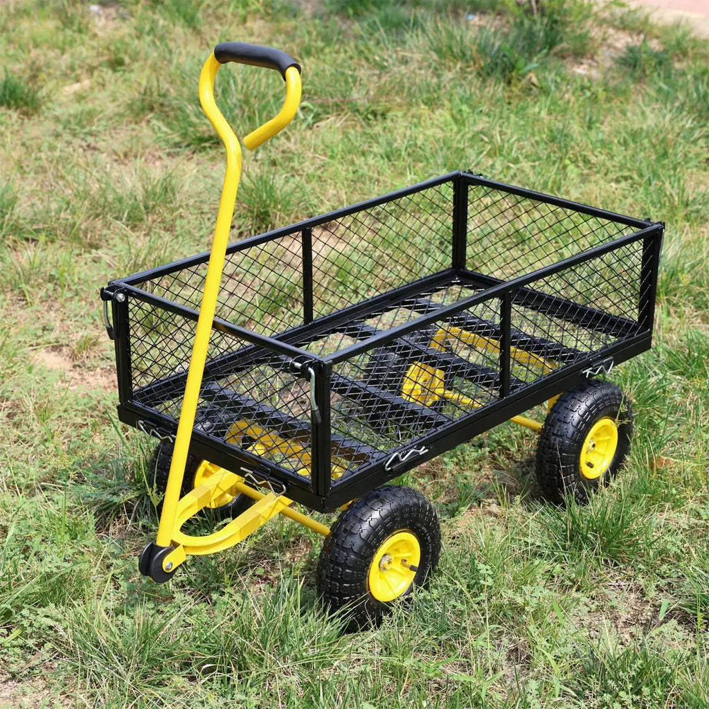 Tool cart, trolley, flatbed truck, trailer, slot car, foldable network car, side gear removable grid pull cart Oasis Select
