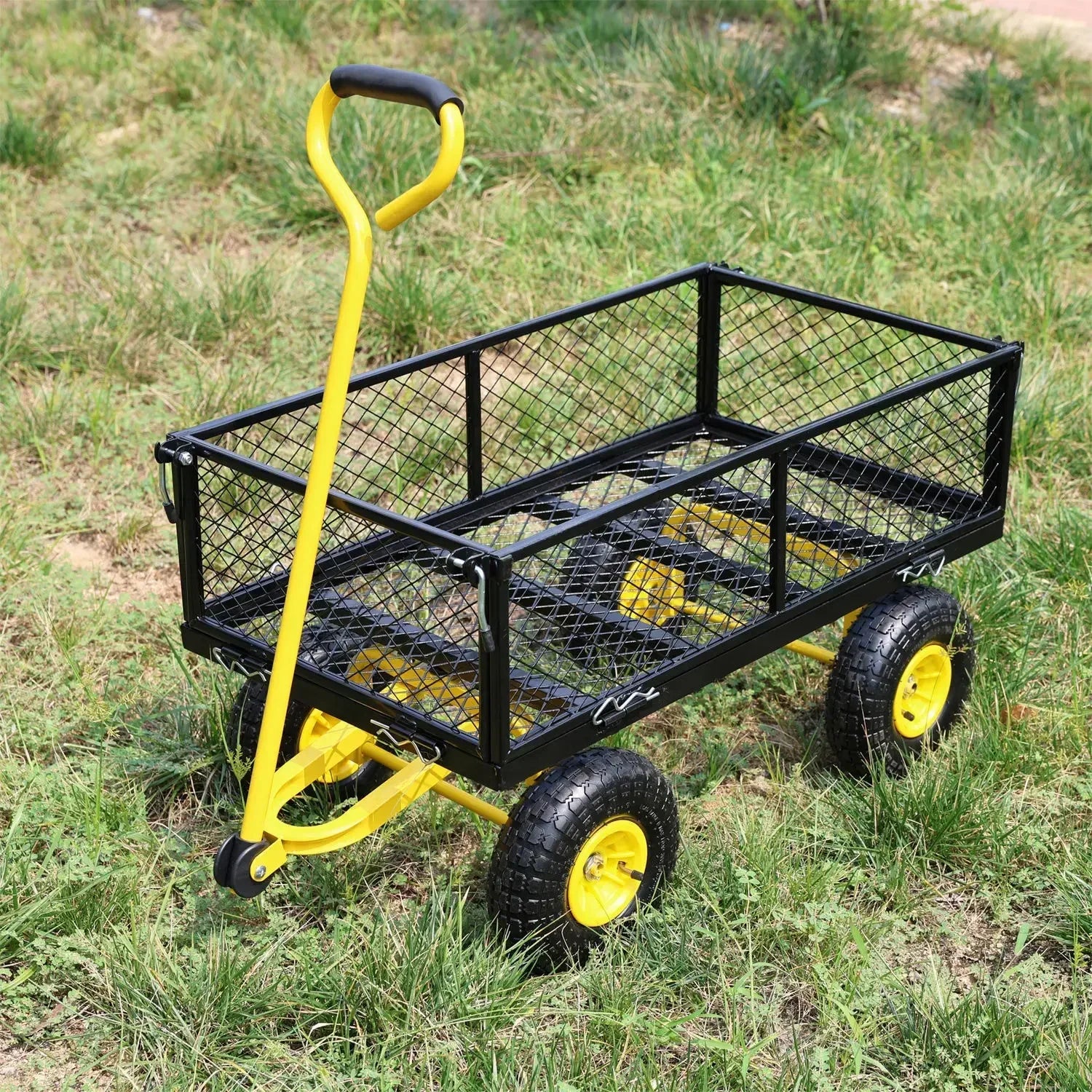 Tool cart, trolley, flatbed truck, trailer, slot car, foldable network car, side gear removable grid pull cart Oasis Select