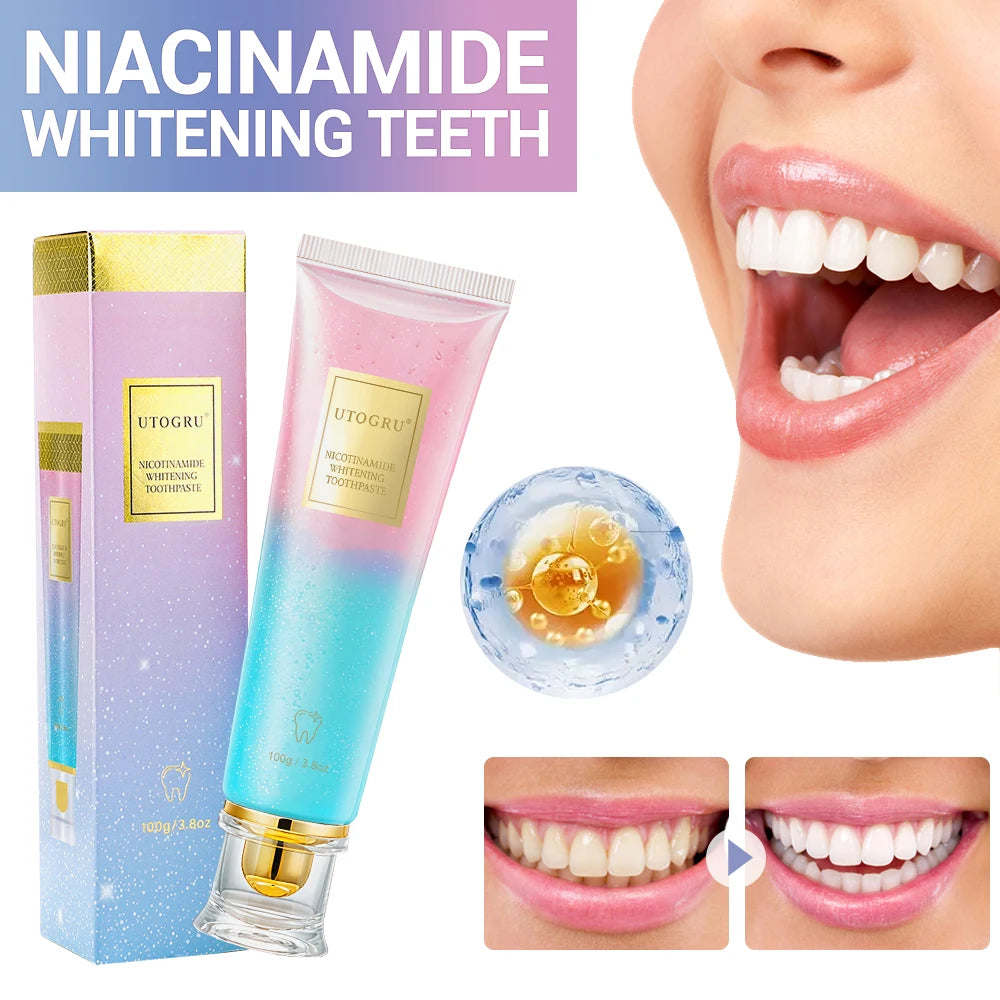 Niacinamide Whitening Toothpaste – 3 Pack | Stain Removal