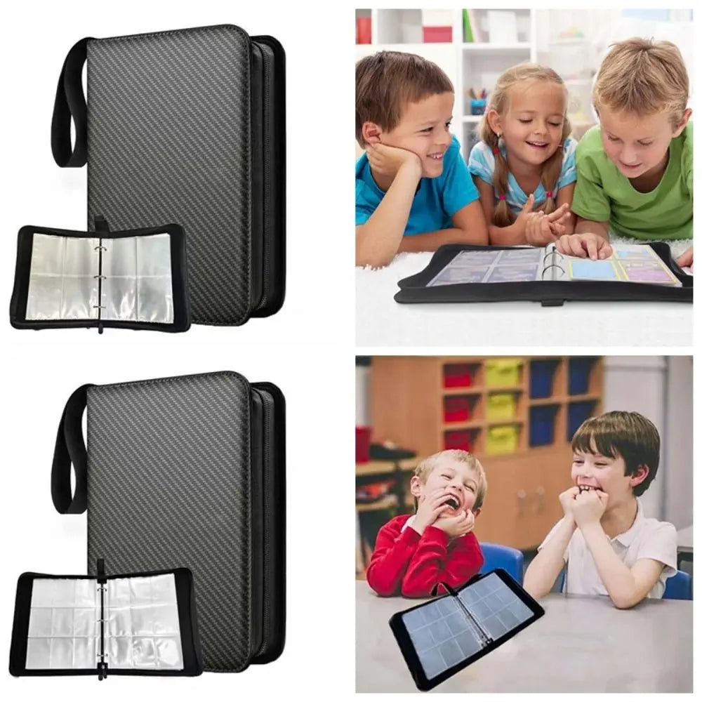 4 Grids/9Grids Cards Album 50 Pages Zipper Binder Cards Holder Collectors Album Folder Game Card Collection Pack for Stamps Book Oasis Select