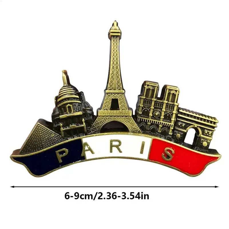 Paris France EiffelTower Triumphal Arch European Refrigerator Magnetic Fridge Magnets World Tourist Souvenir Collection Gifts Oasis Select