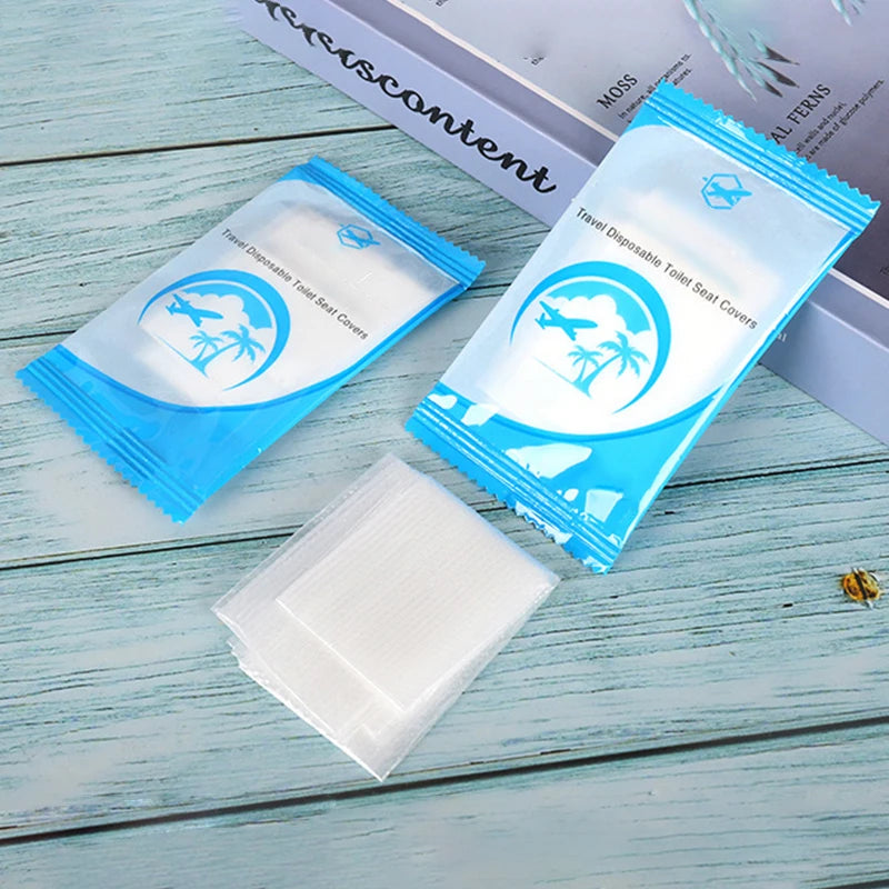 Disposable Toilet Seat Covers 50 Pack – Waterproof Travel
