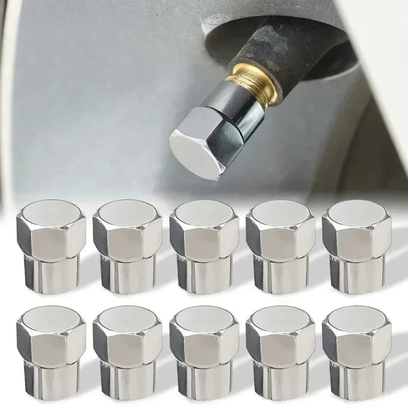 40 Pcs Tire Valve Cap with O Rubber Ring Plastic Chrome Dust Proof Covers Universal Cars Bicycle Trucks Motorcycles Accessories Oasis Select