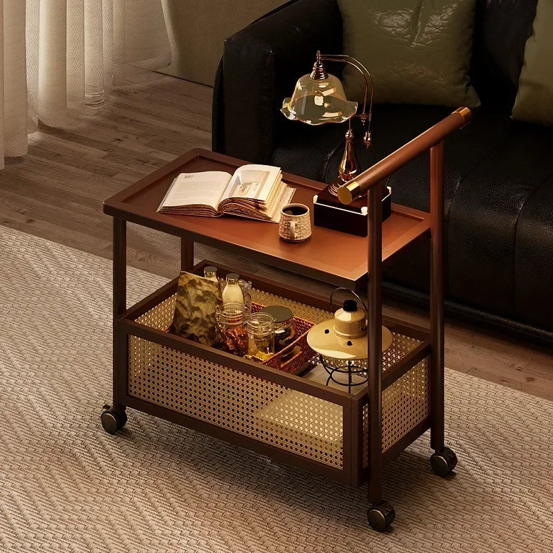 Side table living room small table sofa side cabinet removable small coffee table living room household side table side cabinet Oasis Select