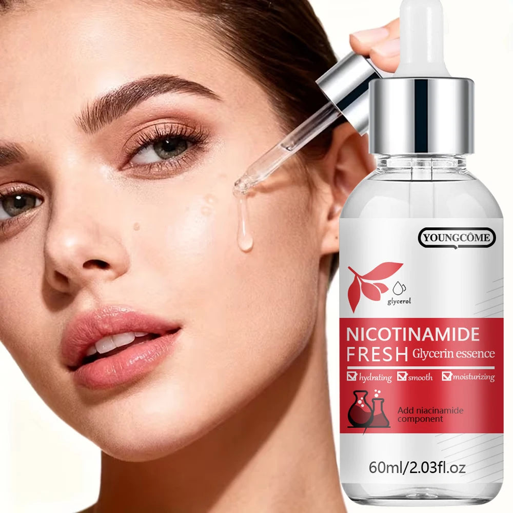 Niacinamide Glycerin Essence - Hydrating Soothing Serum make the skin appear lighter for Daily Skin Care - Fresh Lightweight Oasis Select