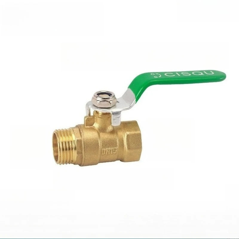 Brass Long Rod Ball Valve 1/8 "1/4" 3/8 "1/2" 3/4 "1 Inch Internal/external Thread Connector Adapter Copper Pipe Connector Oasis Select