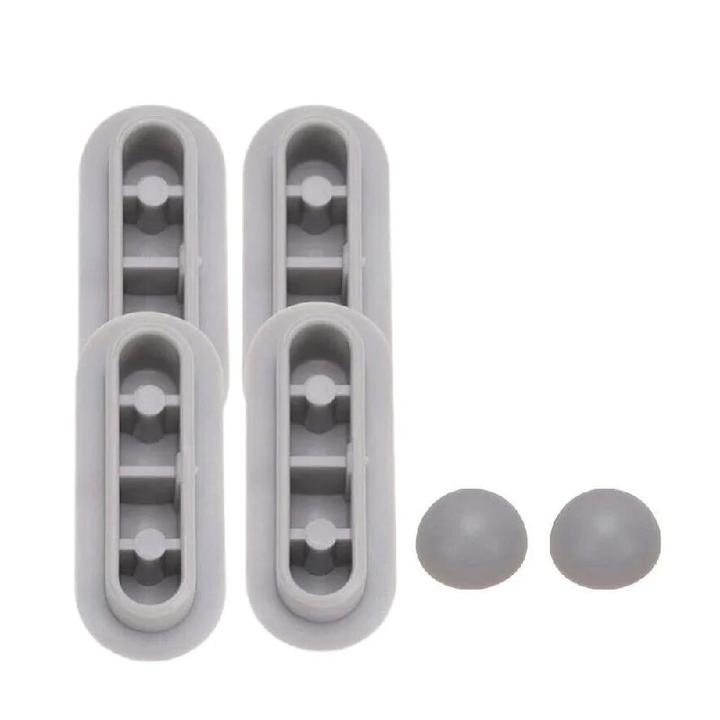 6pcs/lot Plastic Antislip Gasket Toilet Seat Cushion Pads Cover Bumper Bathroom Lifter Kits Bathroom Accessories Oasis Select