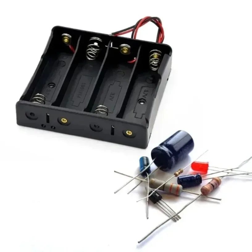 18650 Battery Storage Box 1 2 3 4 Slot Without shell ON/OFF And 2 Slots With casing ON/OFF With Connect Black Red Wires Oasis Select