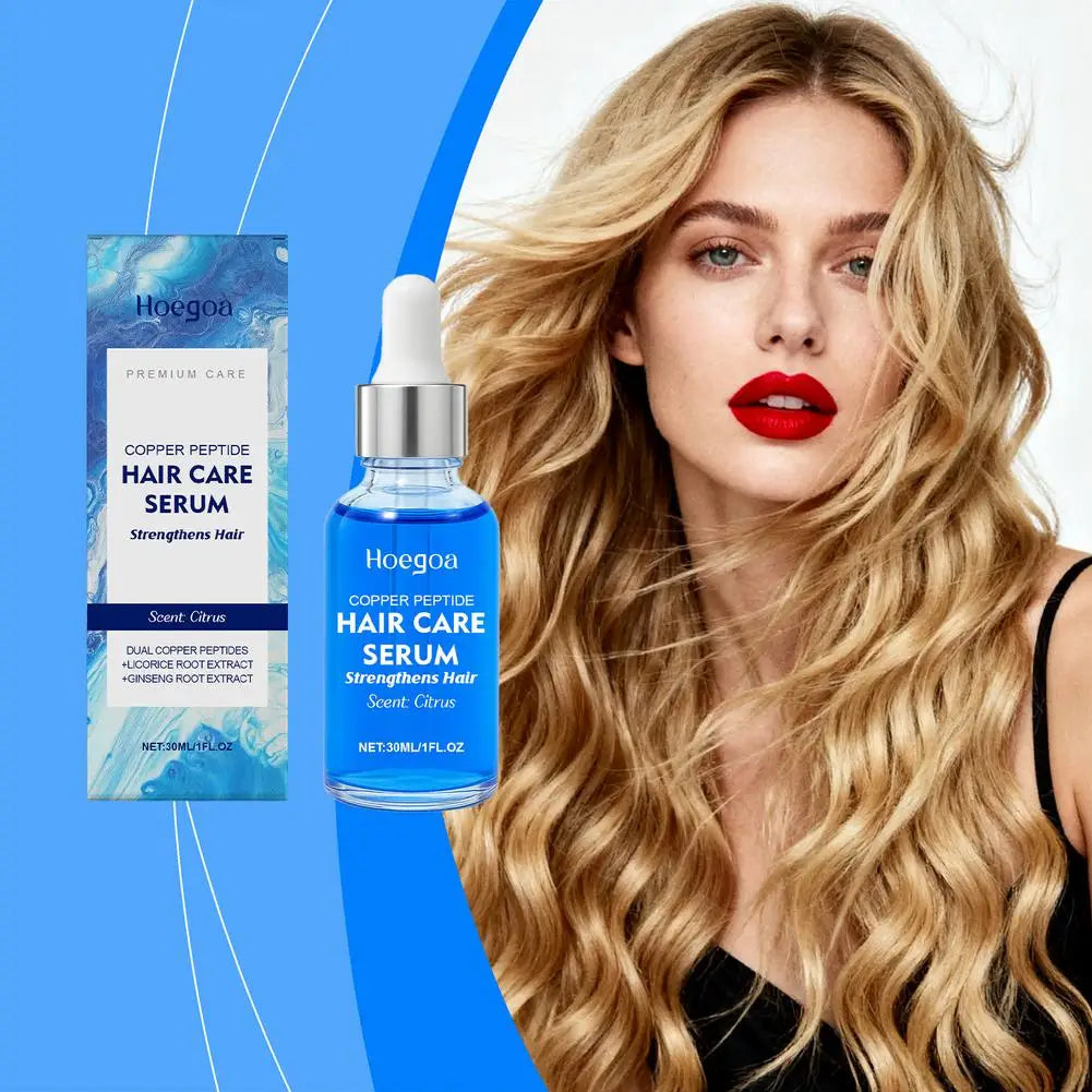 30ML Copper Peptide Serum for Hair Growth, Biotin & Peptide Hair Density Serum Tripeptide Scalp Care for Thicker, Fuller Hair Oasis Select