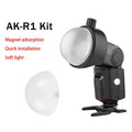 1Pc AK-R11 Magnetic Dome Diffuser Replacement For V1 Round-Head Flash/for AD200/AD200Pro/for Flash Series V1/S-R2 Spare Part Oasis Select Default Title