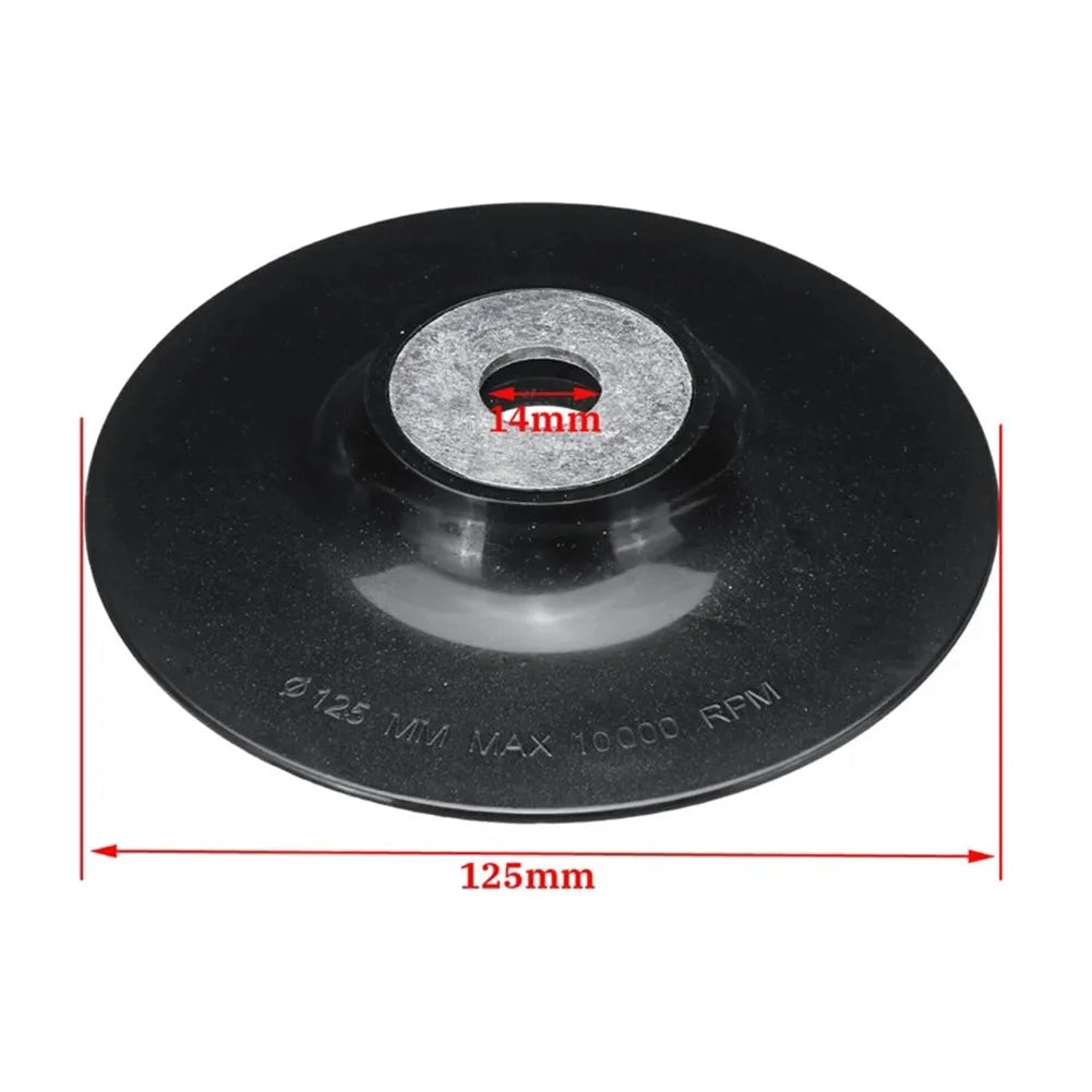 5" Resin Fiber Backing Pad M14 Thread Lock Nut for Angle Grinder Angle Grinder Backing Pad Oasis Select