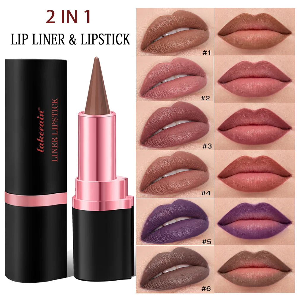 Lip Gloss & Lip Liner Set Long Lasting HydratingLip Gloss Lip Stain Contour for Every Makeup Style Women Lip Cosmetics Kit Oasis Select