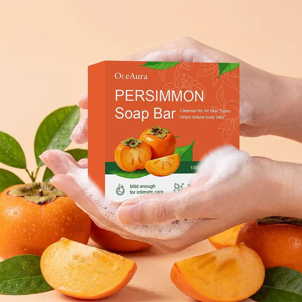 Persimmon & Green Tea Handmade Soap Bar – Face & Body Handmade Soap Bar Oasis Select