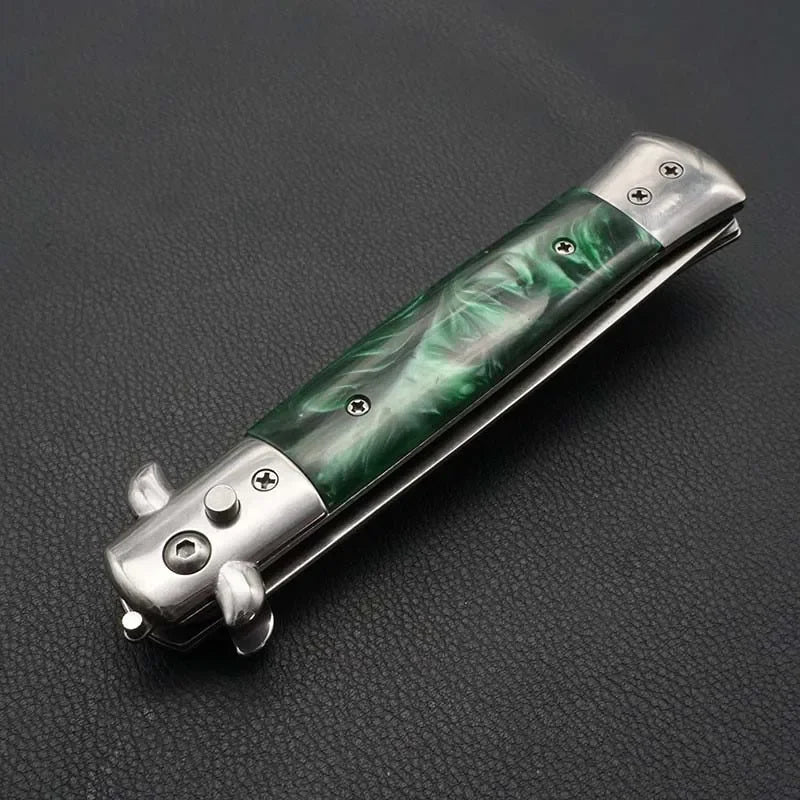 1pcs Stainless Steel Foldable Automatic Combs Knife Brushes Hair Trimmer Comb Brush Accessories Butterfly Mens Pocket Knife Comb Oasis Select Red