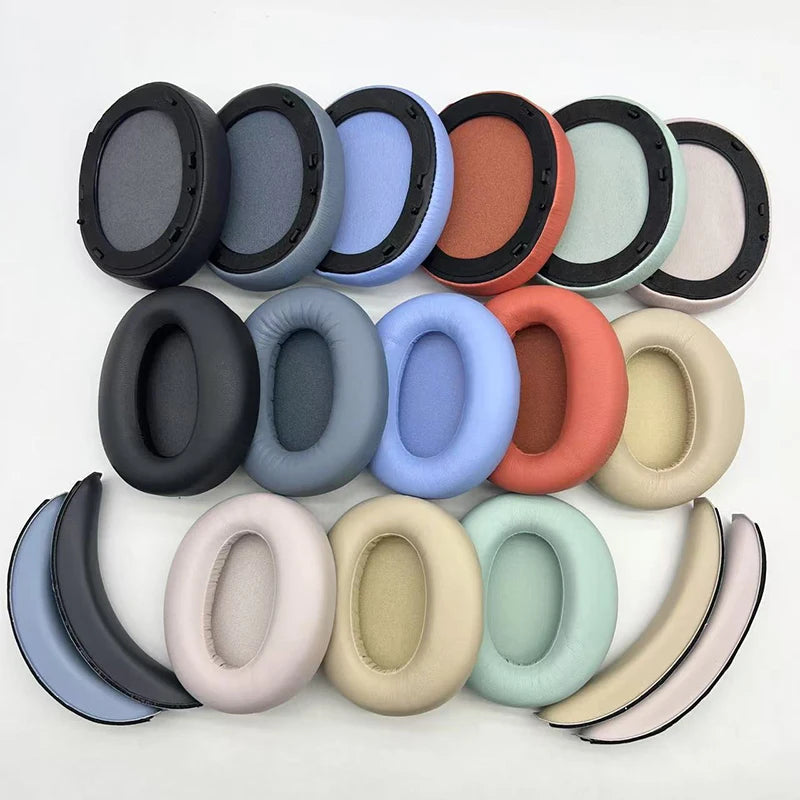 1pair Headphone Ear Pads Replacement Earpads Cushions with Plastic Snap On Clips for For W820NB Oasis Select