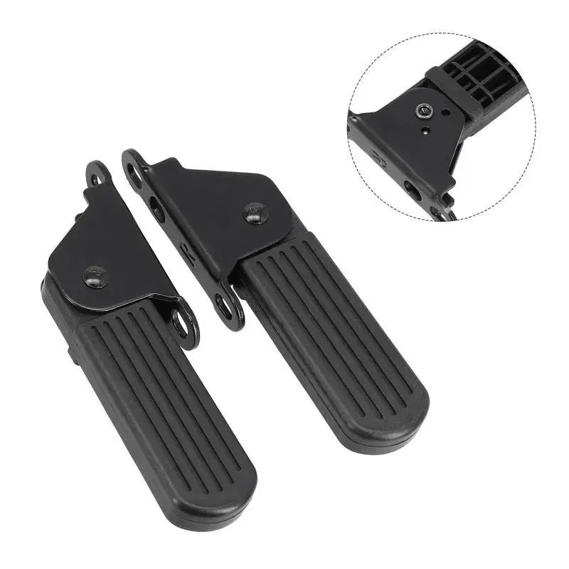 1 Pair Foldable Front Foot Pedals For Yadi Aima Harley U1 E-Bike Lightweight Aluminum Alloy Anti-Slip Cycling Pedals Accessories Oasis Select