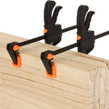 4 Inch Woodworking Bar Clamps Hard Quick Ratchet Release Clips Heavy Duty Hand Tools for Carpentry Gluing & Wood Working Oasis Select 4inch 2pc
