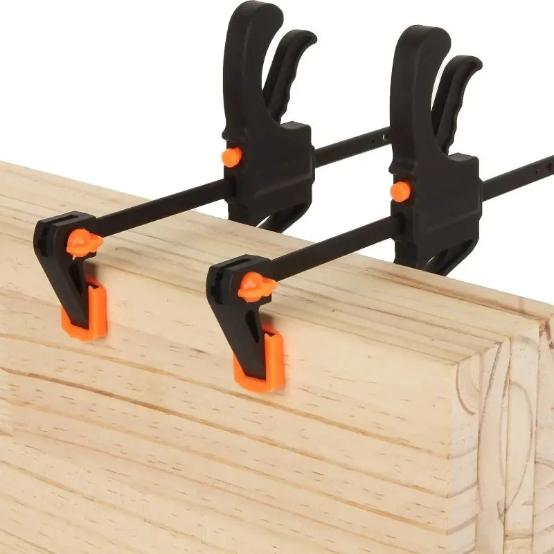 4 Inch Woodworking Bar Clamps Hard Quick Ratchet Release Clips Heavy Duty Hand Tools for Carpentry Gluing & Wood Working Oasis Select 4inch 2pc