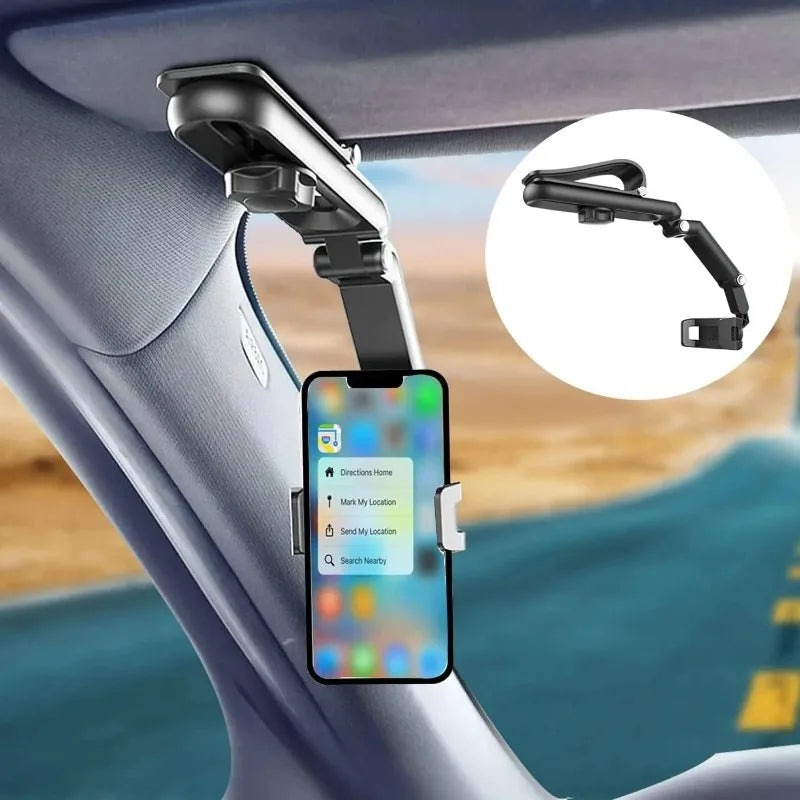 1pcs Sun Visor Navigation Phone Holder Rotatable Portable Direct View Type Car Universal Navigation Holder Oasis Select