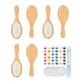 DIY Wooden Hairbrush Painting Kit – 6-Piece Creative Craft Set