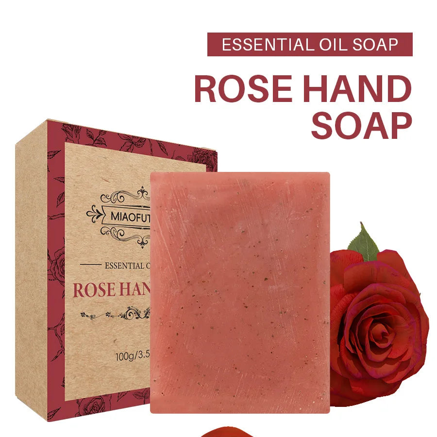 Frosted Scrub Soap – Rose, Tea Tree, Lavender & Coconut Oil Handmade Scrub Soap Oasis Select Rose