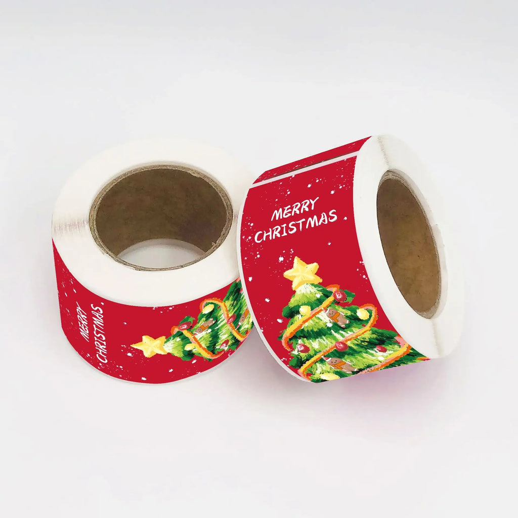 150pcs/roll, Christmas Gift Packaging Sticker Labels, Gift Box Decor Bag Packaging Label, Sealing Decals, Party Favo Oasis Select