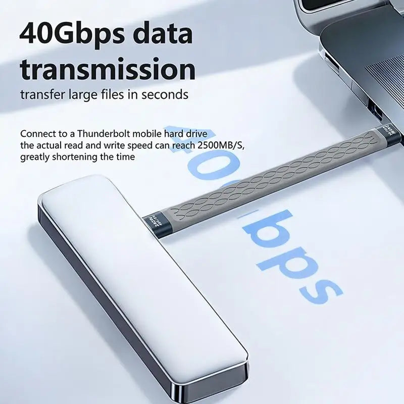 USB4 Cable PD240W Fast Charging Dual Type-C 40Gbps 8K Video Thunderbolt 4/3 Compatible Office Laptop Users Hot Sale New 2026 Oasis Select