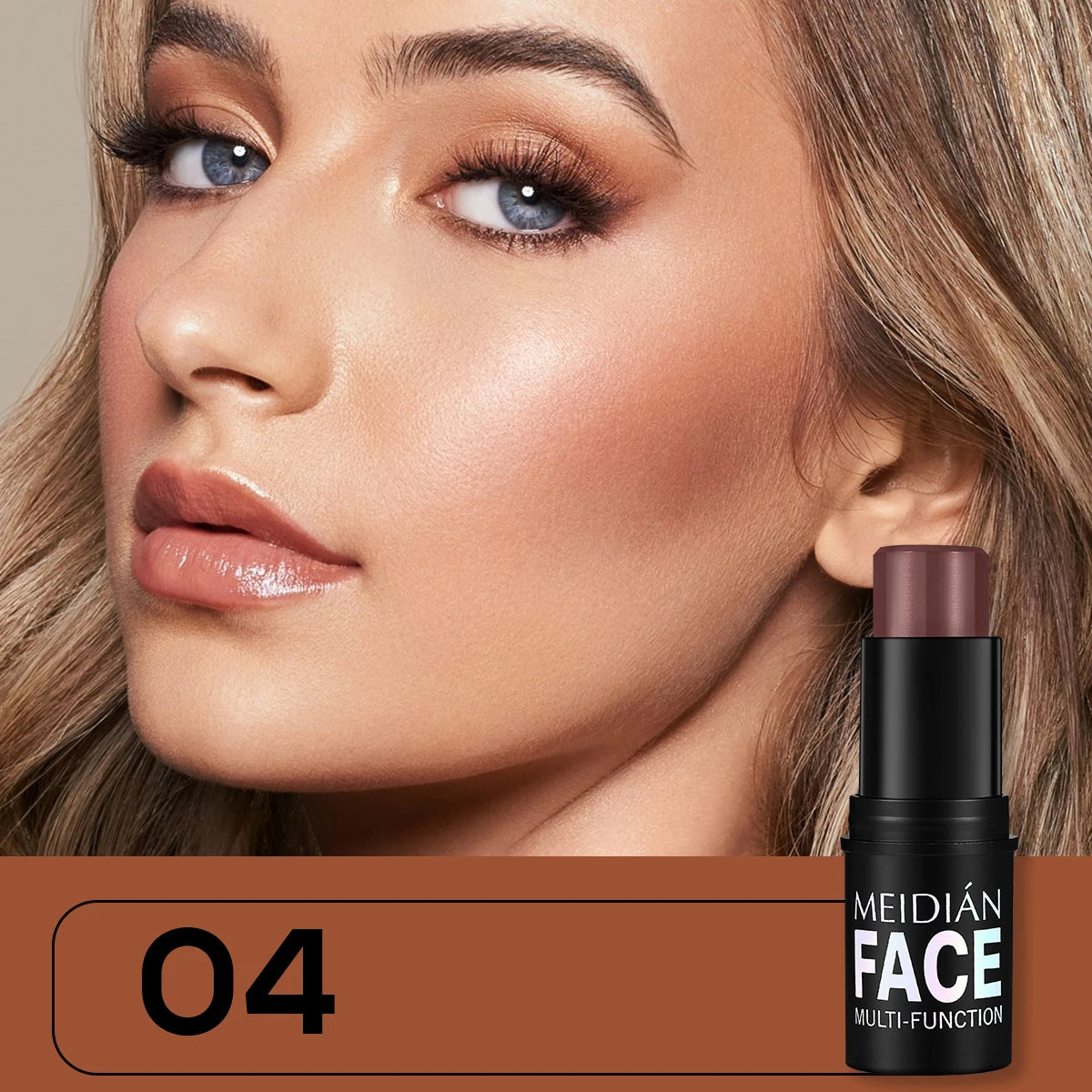 6-Color Dual-Use Blush & Lip Stick – Natural Contour Makeup Blush & Lip Stick Oasis Select 04
