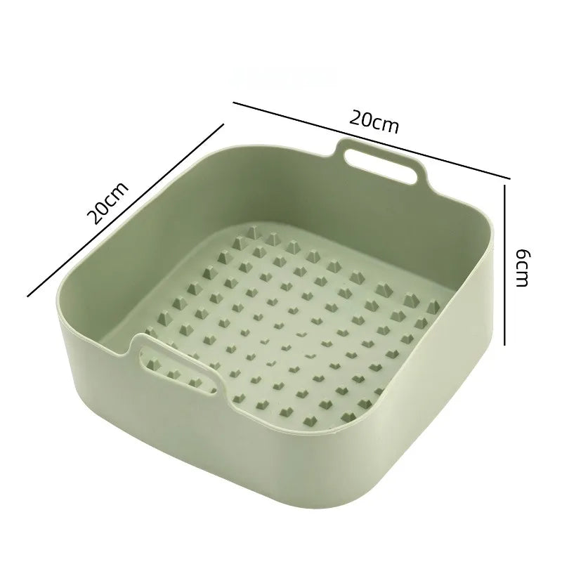 Air Fryer Silicone Baking Tray for Home Baking Easy To Clean Baking Tray Modern Minimalist Kitchen Supplies Oasis Select E