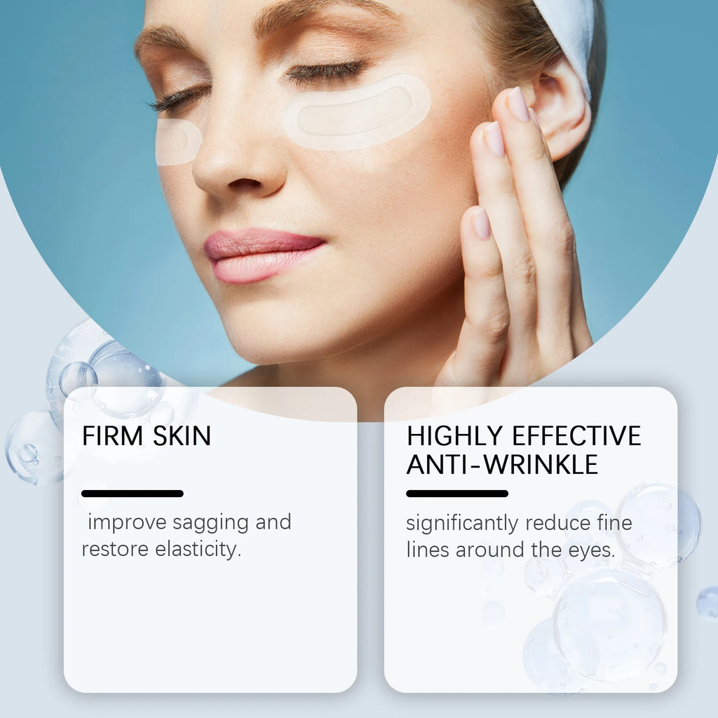 Micro-needle Eye Patch Hyaluronic Acid Anti-Wrinkle Fade Eye Fine Lines Moisturizing 0.25mm Caressing Microcrystals Eyes Patch Oasis Select