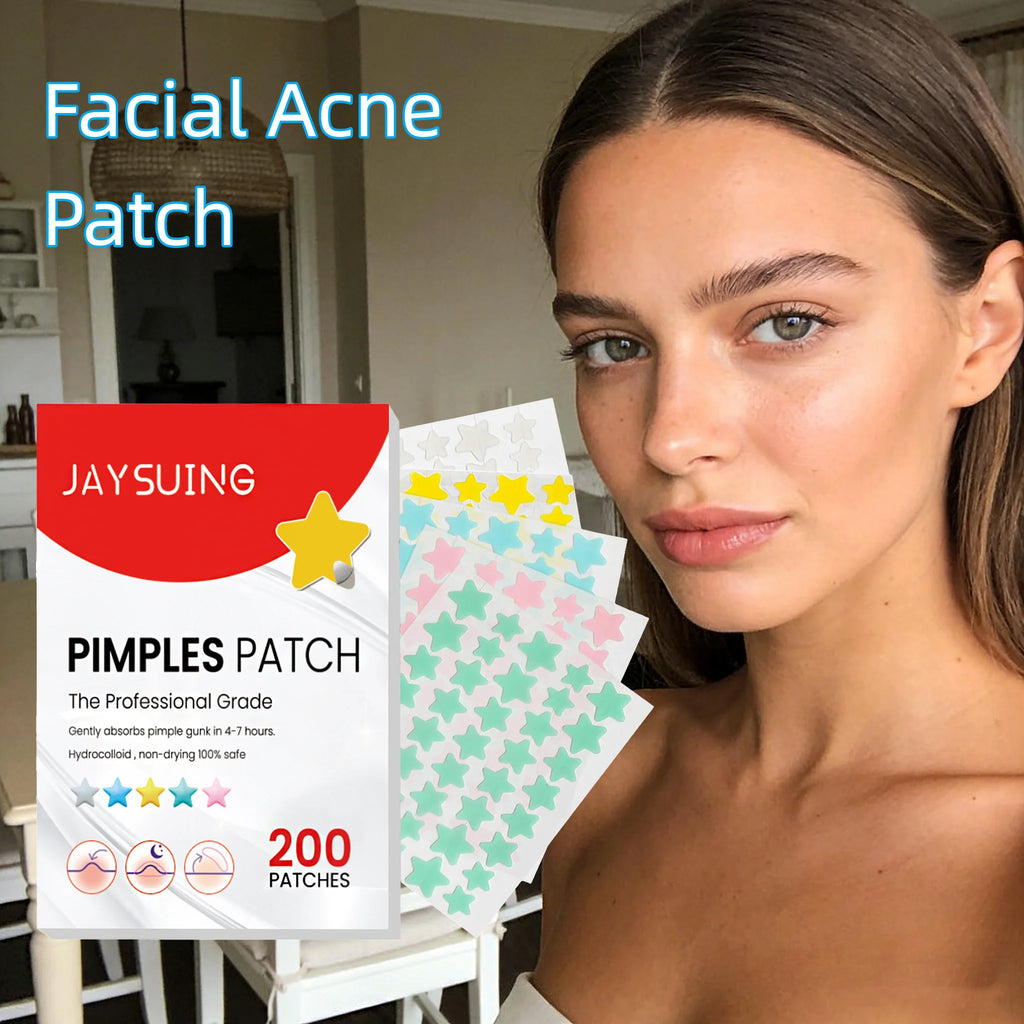 JAYSUING Facial Acne Patch Improve Inflammation Remove Acne Cleanning Dirt Shrink Pores Relieve Discomfort Facial Soothing Patch Oasis Select