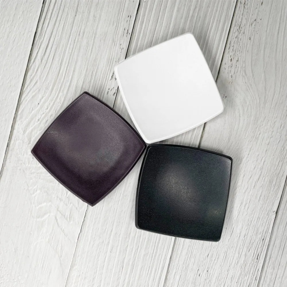 Square Arch Black Soap Dish Soap Tray Soap Holder Hotel Mini Soap Organizer Home Restaurant Bar Countertop Soap Box Containers Oasis Select