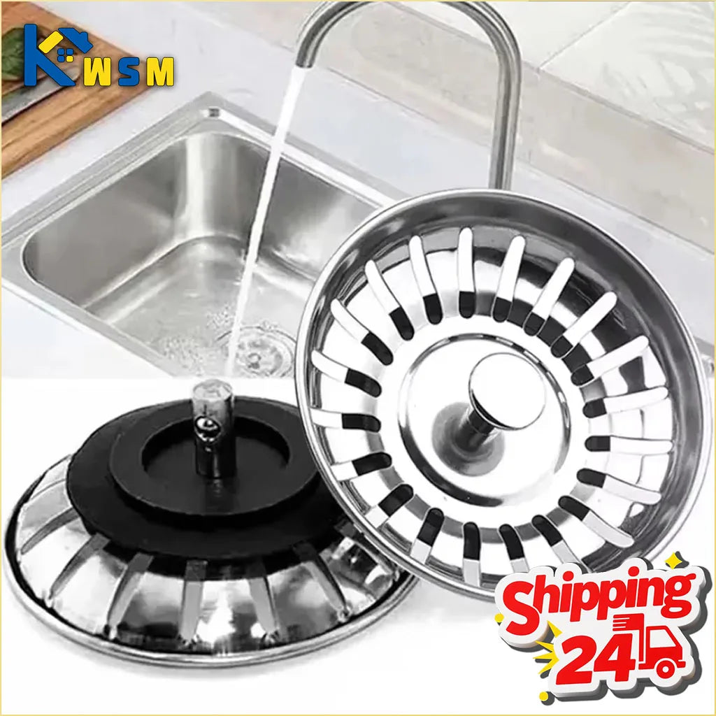 80MM Kitchen Sink Strainer Basket Old Style Drain Cover Replacement Filter Mesh Stopper for Food Waste Sink Accessories Oasis Select