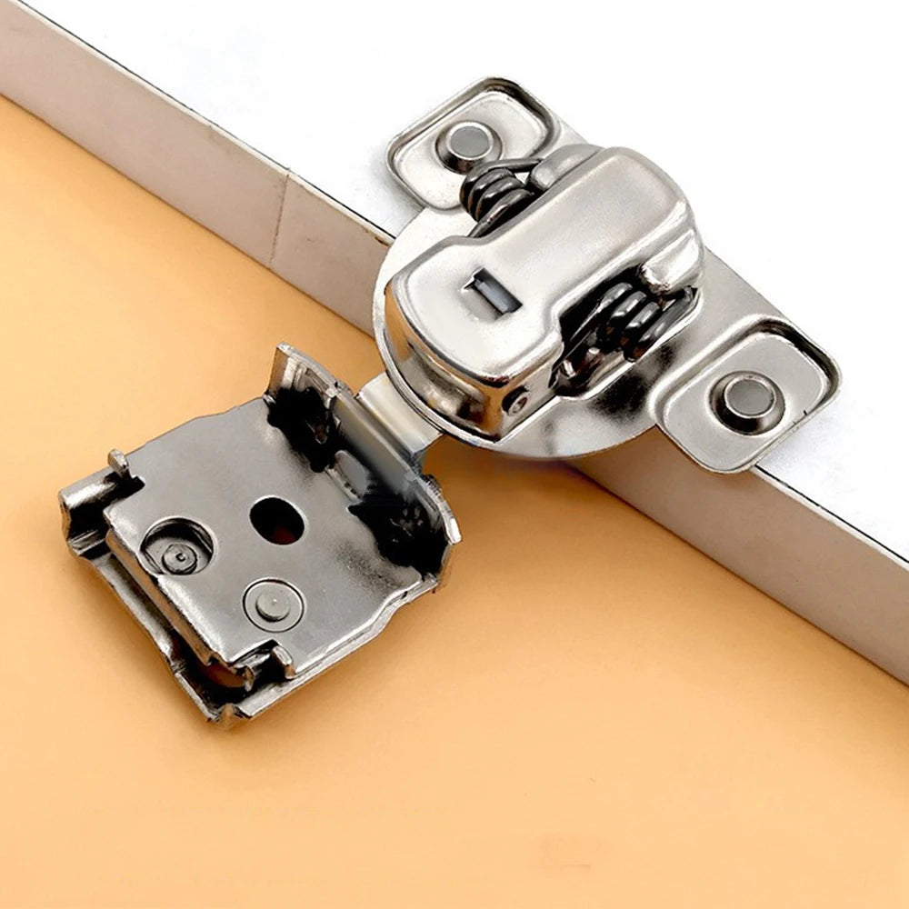 Three-dimensional Adjustable Hinge Short Arm Hinge Silent 1/2 Inch American Hinge Cabinet Door Panel Buffer Damping W/Screws Oasis Select