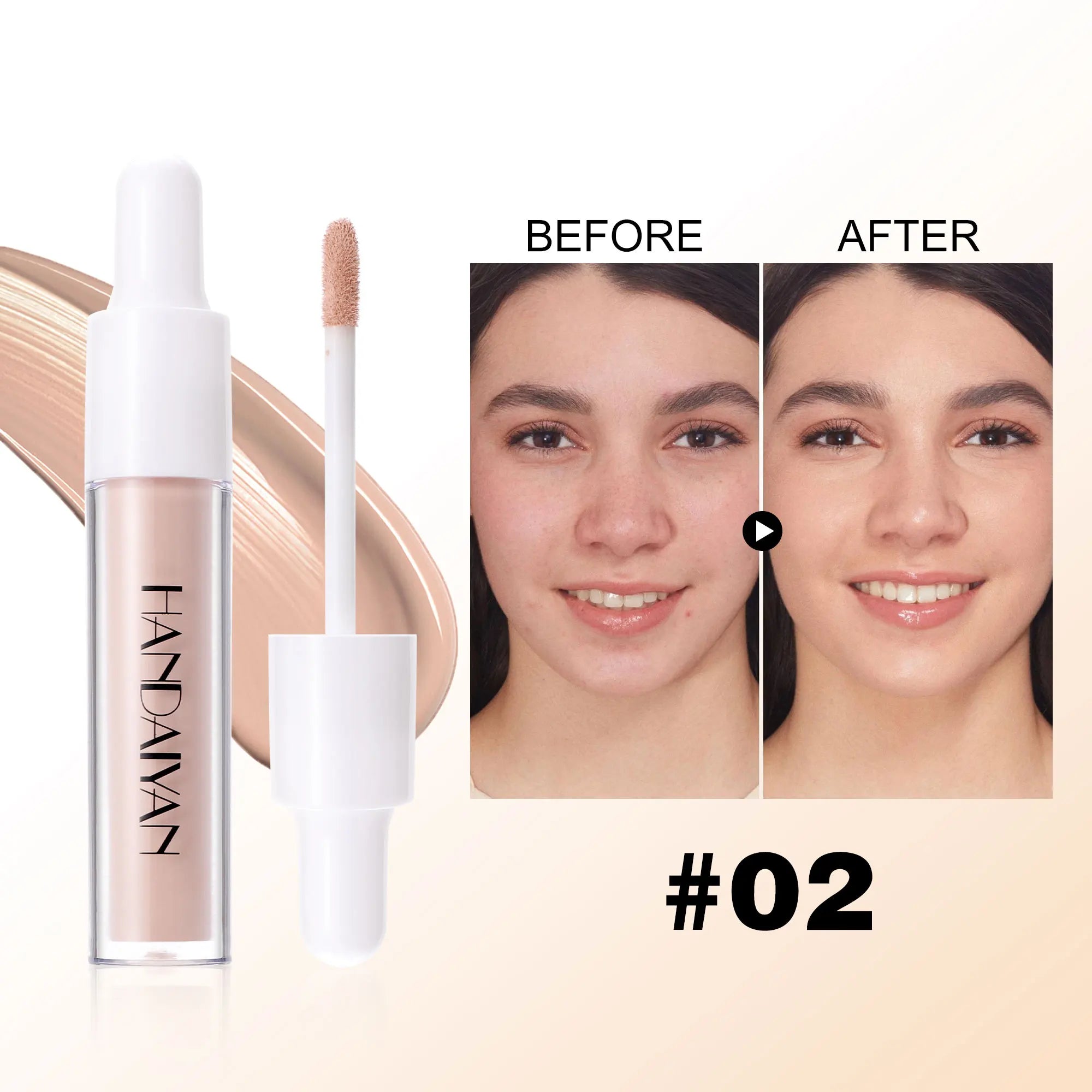 HANDAIYAN 8-Shade Liquid Concealer – Full Coverage & Waterproof