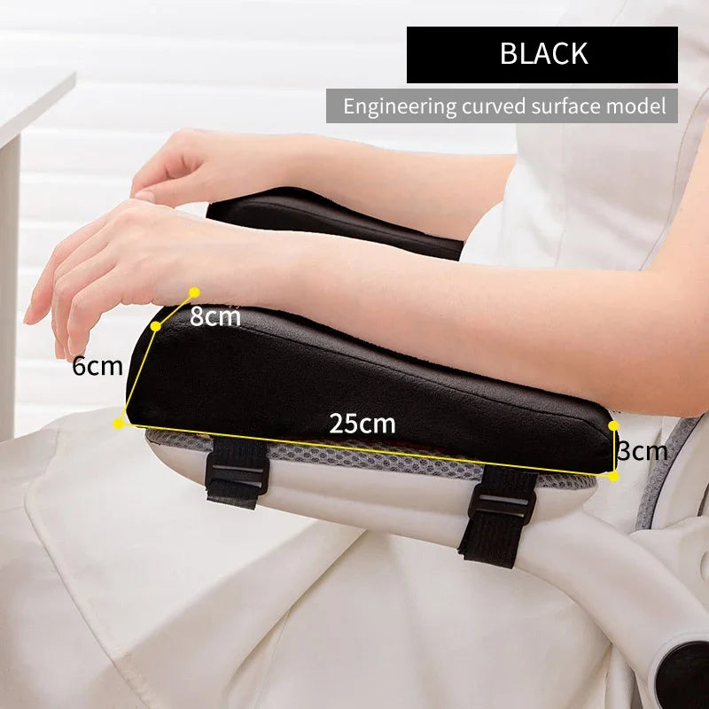 1 Pair Foam Elbow Pillow Chair Armrest Pads Support Arm Rest for Office Chair Armrest Chair Cushion Pads Elbow Relief Oasis Select 2pcs black