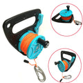 150ft Line SMB Dive Wreck Cave Diving Reel with Handle Thumb Stopper Clip Hook for Underwater Scuba Diving Diver Snorkeling Oasis Select Default Title