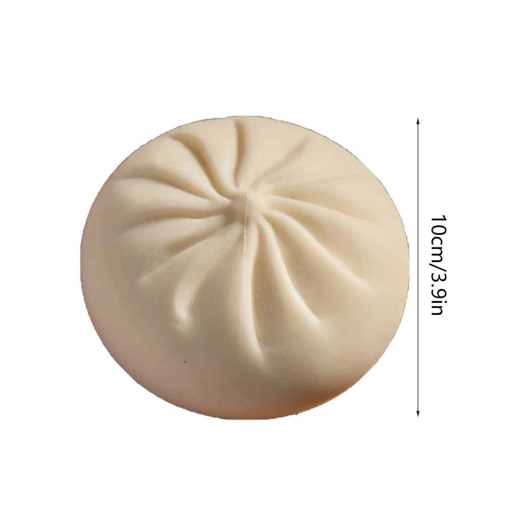 Colorful Dumpling Squishes Stress Balls Fidget Sensory Toys Simulation Food Squishies Bun with Steamer Squeeze Dough Ball Gifts Oasis Select
