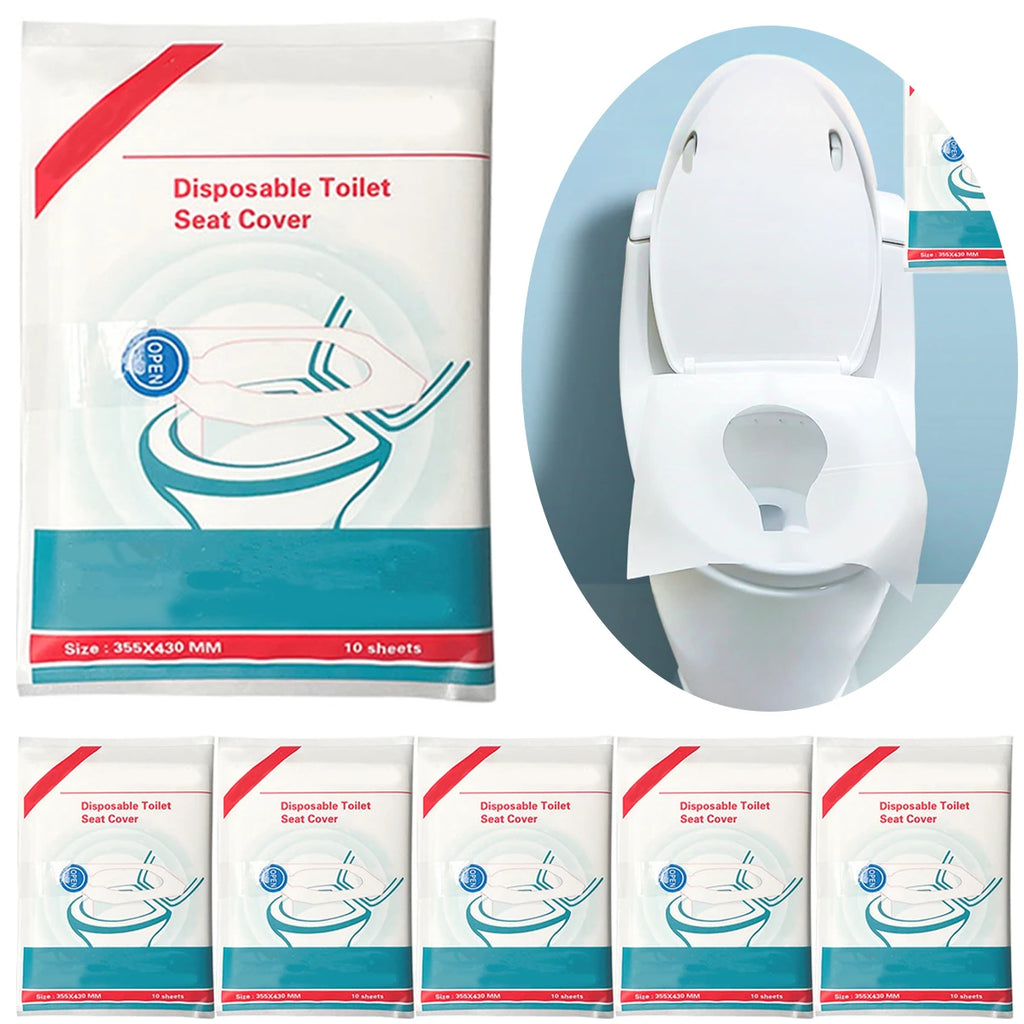 80/50/20pcs Disposable Toilet Seat, Public Restroom, Toilet Paper for Airplane & Camping Splash Proof, Adult Toilet Essentials Oasis Select