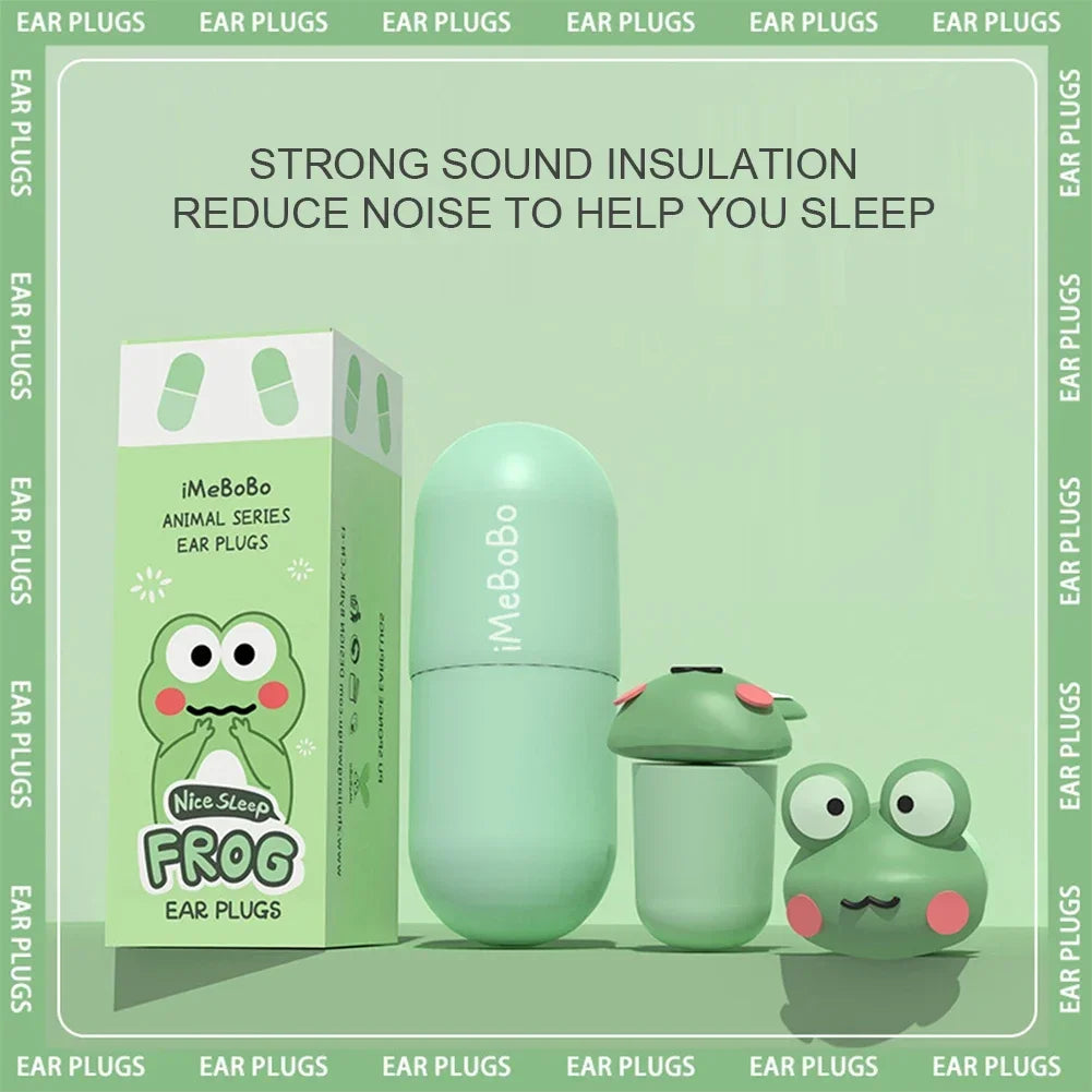 Cartoon Earplugs Soundproof Sleeping Ear Plugs Noise Reduction Ear Plug Special Mute Soft Slow Rebound Anti Snore Ear Protector Oasis Select