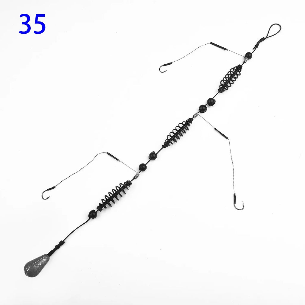 Fishing Hook Artificial Lure Bait Cage Set Fish Feeder Baitholder Anzol Peche Catfish Jig Carp Fishing Tackle 15/20/25/30/35/40g Oasis Select 35g