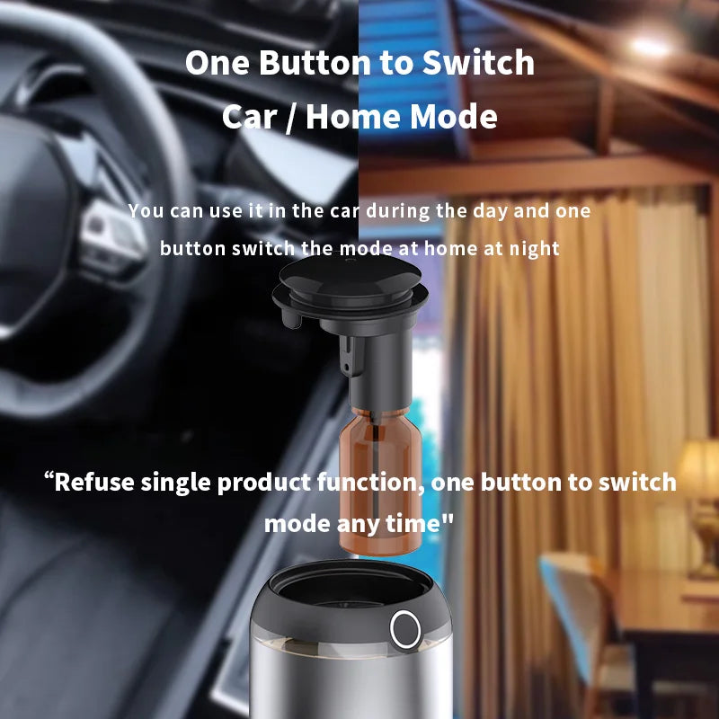 AI Smart Car & Home Aroma Diffuser | USB Rechargeable Atomizer
