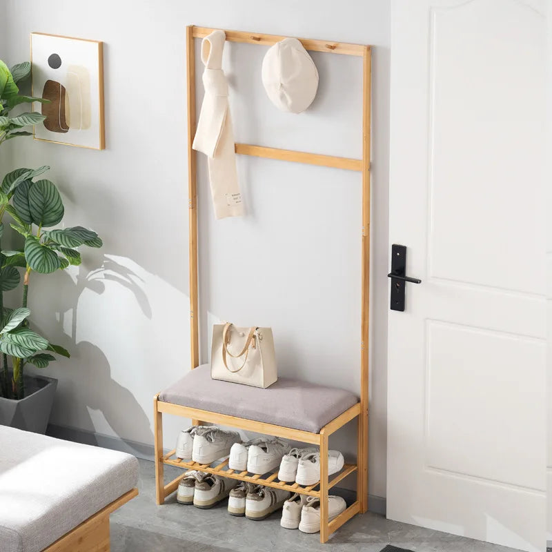 Shoe cabinet with hanger integrated floor-to-ceiling bedroom, simple coat rack at the entrance of the home entrance Oasis Select