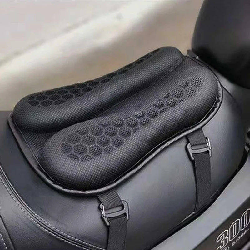 Motorcycle Seat Cushion 3D Honeycomb Anti-slip Motorcycle Gel Seat Cushion Moto Pressure Relief Ride Seat Pad Moto Accessories Oasis Select